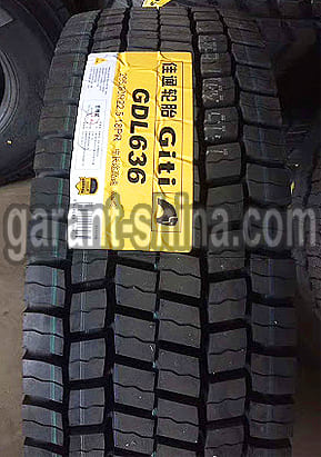 Giti GDL636 (приводная) 295/80 R22.5 152/149M 18PR - Фото протектора с этикеткой